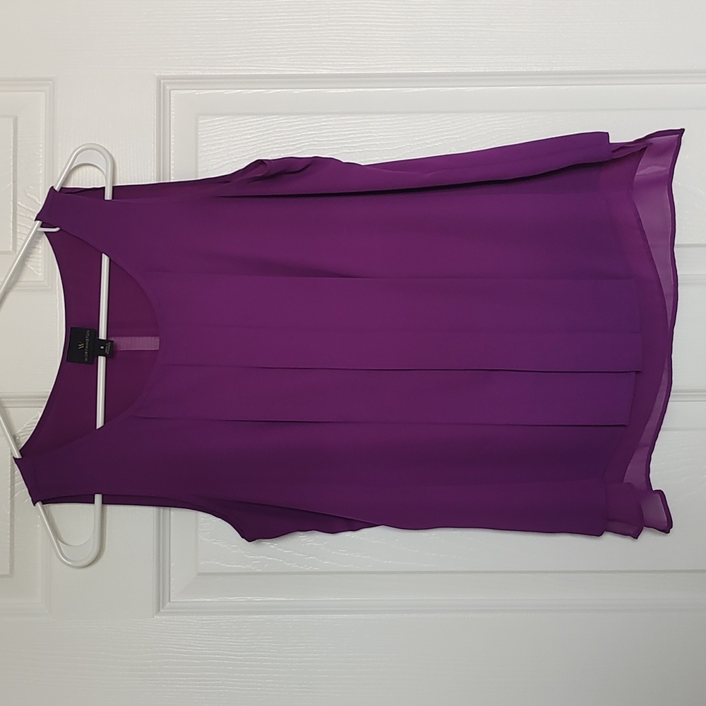 Worthington women's sleeveless purple shirt size S